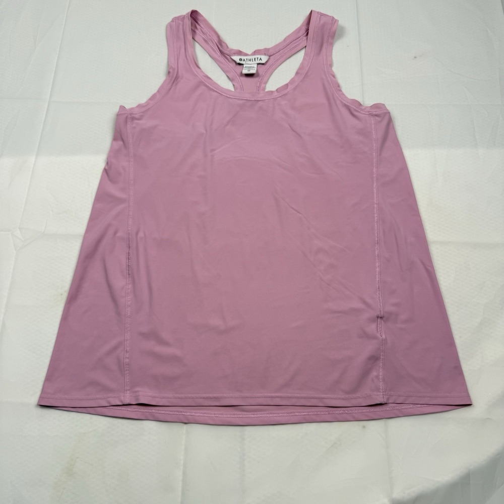 Athleta Women's XSmall Tall Tank Top Racer Back Pastel Pink Workout Gym Running